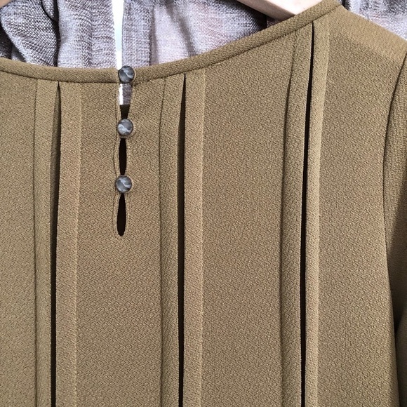 Fossil Olive GreenSeam Detail Mini Dress - Picture 12 of 12
